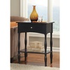 Alaterre Furniture Shaker Cottage End Table, Charcoal Gray ASCA01BL